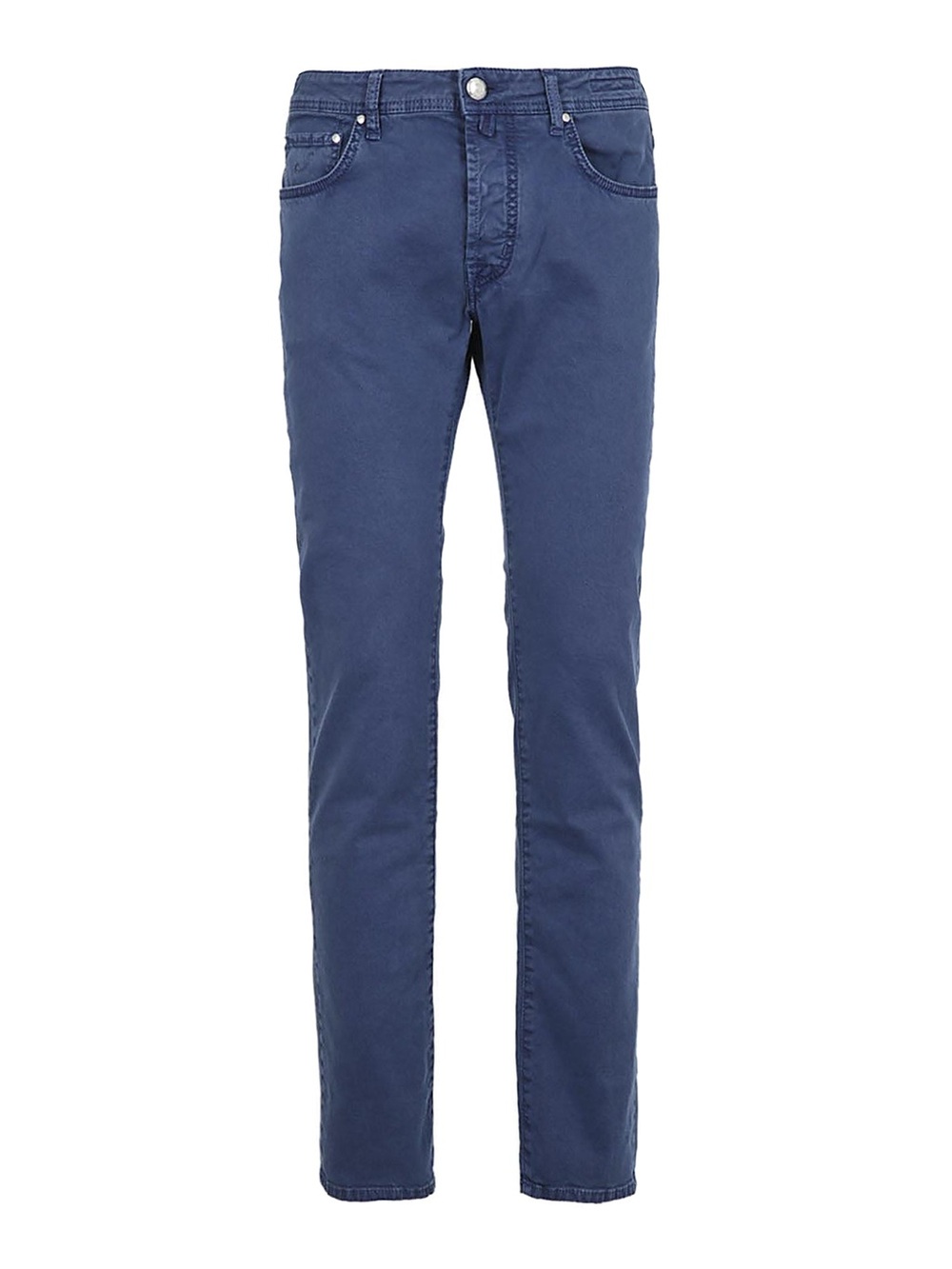 Jacob Cohen 688 Blue Cotton Linen Stretch Taper Fit Jeans Size 32
